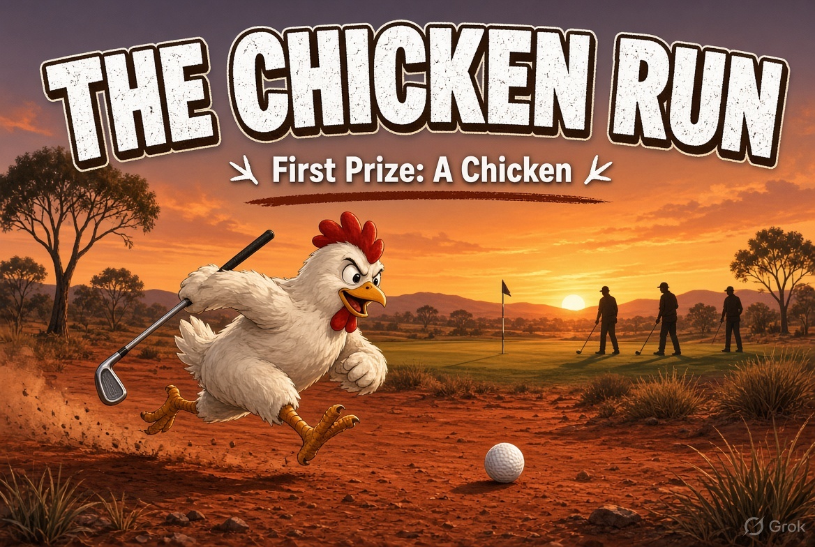 The Chicken Run — First prize: a chicken